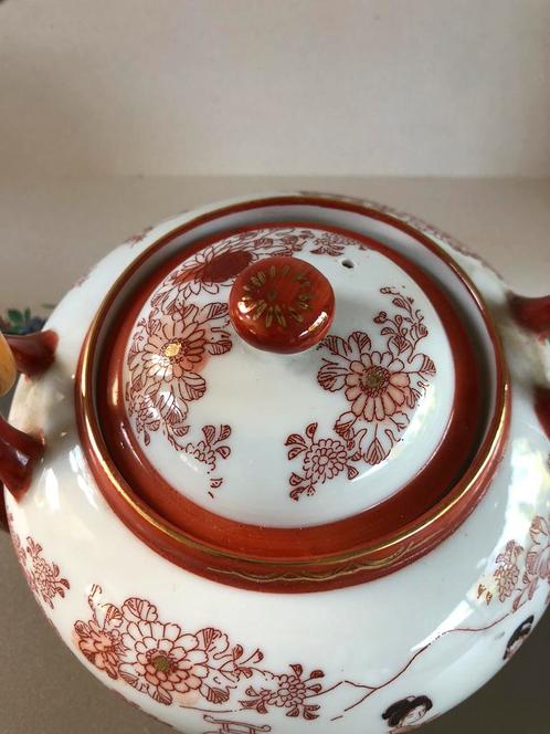 Mooie handgeschilderde Japanse theepot met deksel, porselein, Antiek en Kunst, Antiek | Porselein, Ophalen of Verzenden