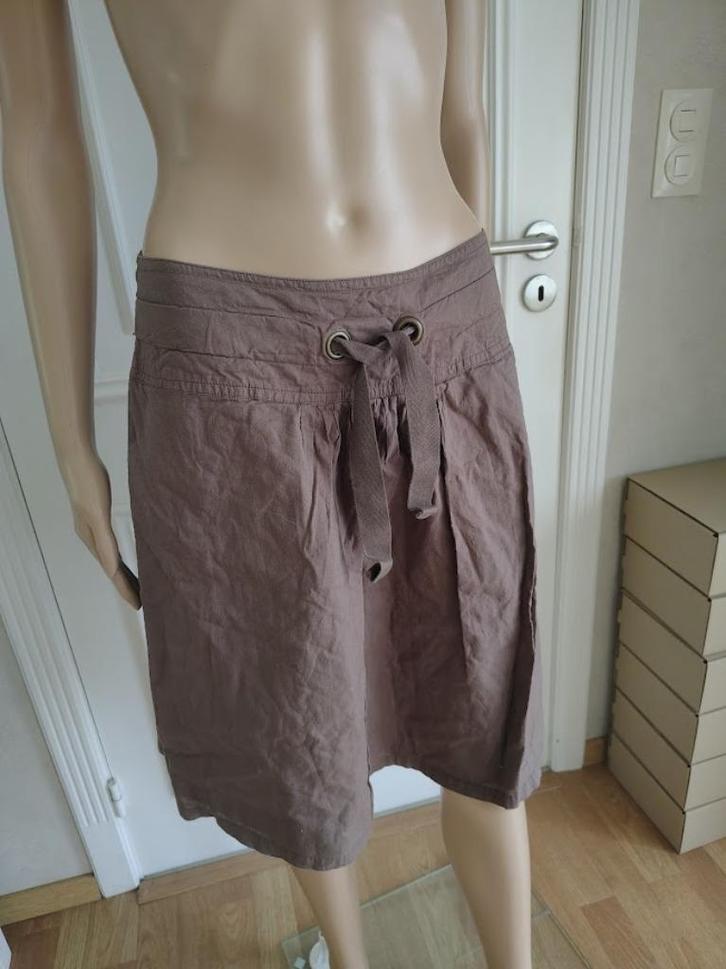 zomer rok van 3  suisses, Kleding | Dames, Rokken, Zo goed als nieuw, Maat 38/40 (M), Bruin, Knielengte, Ophalen of Verzenden
