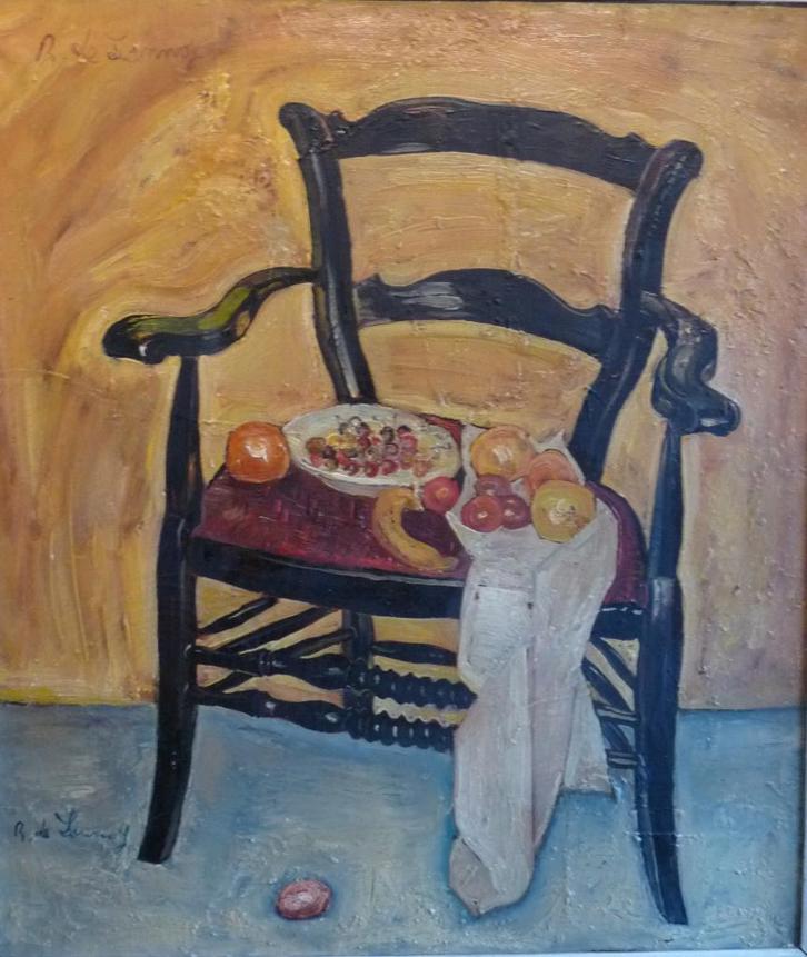 Schilderij René De Lannoy (1907-1985), Antiek en Kunst, Kunst | Schilderijen | Klassiek, Ophalen of Verzenden