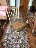 Chaise dorée (cannage), Autres couleurs, Enlèvement, Utilisé, Osier ou Rotin