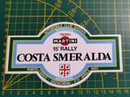 Sticker Rally Costa Smeralda 1992 ERC (Italië, Sardinië), Verzamelen, Ophalen of Verzenden