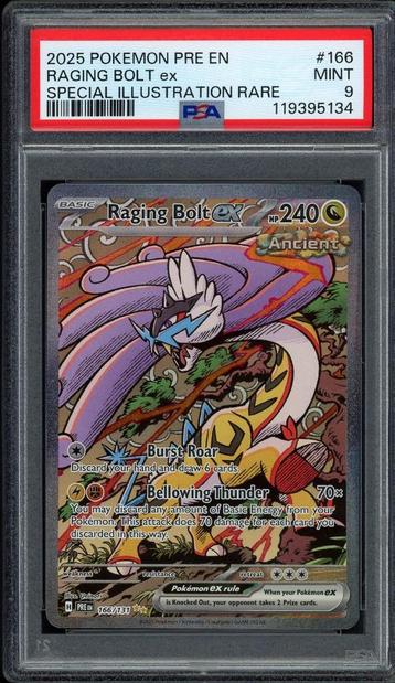 Raging Bolt ex [Special Illustration Rare] PSA 9 166/131 S&V beschikbaar voor biedingen