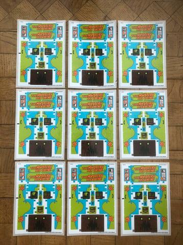 9 x Zeldzame ongebruikte sticker uit Lego Scooby-Doo 75902  disponible aux enchères