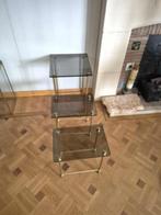 3 petites tables rectangulaire en verre, Ophalen, Minder dan 50 cm, Minder dan 50 cm, Minder dan 50 cm