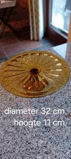 Vintage glazen taartschotel, Antiek en Kunst, Ophalen of Verzenden