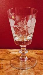 Huwelijksglas, kelkglas, wijnglas van Val Saint Lambert., Antiek en Kunst, Ophalen of Verzenden
