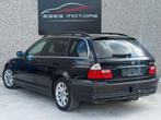 BMW 3 Serie 320 Touring d Option Line (bj 2004), 4 cilinders, Zwart, Leder, Bedrijf
