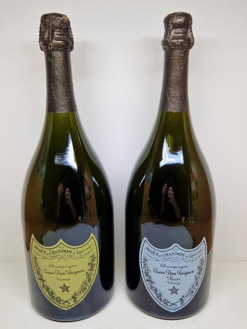 Cuvée Dom Pérignon & Dom Pérignon Rosé vintage dummy flessen, Verzamelen, Wijnen, Zo goed als nieuw, Champagne, Frankrijk, Ophalen of Verzenden