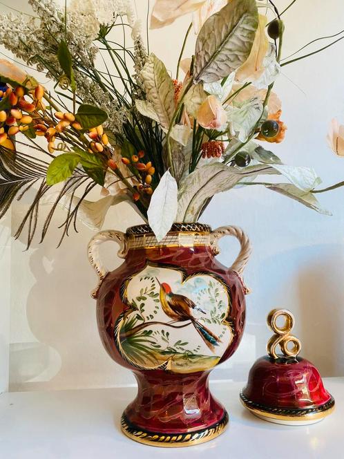 Vintage keramiek vaas H.Bequet, Huis en Inrichting, Woonaccessoires | Vazen, Ophalen