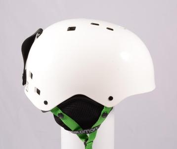 Casque de snowboard 55 56 57 58 EU SALOMON JIB, blanc/vert, Carving, Salomon, Utilisé, Autres types