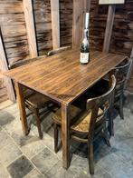 Oude café tafel/stoelen, Ophalen, Gebruikt