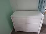 A VENDRE : Commode 3 tiroirs blanc, Maison & Meubles, Armoires | Commodes, 3 ou 4 tiroirs, Moins de 100 cm, Enlèvement, Utilisé
