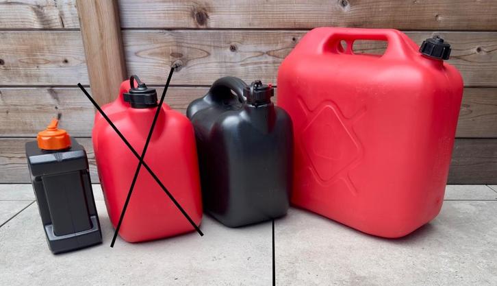 Jerrycan modellen 2,5L - 10L - 20L brandstoftank, Watersport en Boten, Accessoires en Onderhoud, Gebruikt, Overige typen, Ophalen of Verzenden