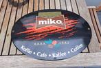 Panneau d'affichage en émail à café Miko, Utilisé, Enlèvement ou Envoi, Panneau publicitaire