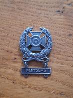 WWII US Army Sterling Marksmanship Badge with clasp, Verzenden, Embleem of Badge