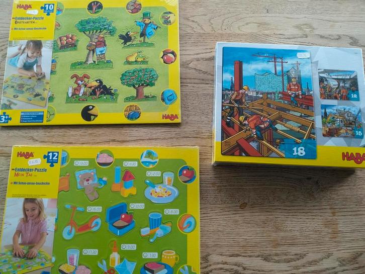 Nieuwe haba puzzels in folie, Kinderen en Baby's, Speelgoed | Kinderpuzzels, Nieuw, 2 tot 4 jaar, 10 tot 50 stukjes, Ophalen of Verzenden