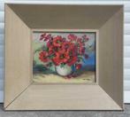 Huile sur toile marouffle fleur signe a de man, Enlèvement ou Envoi