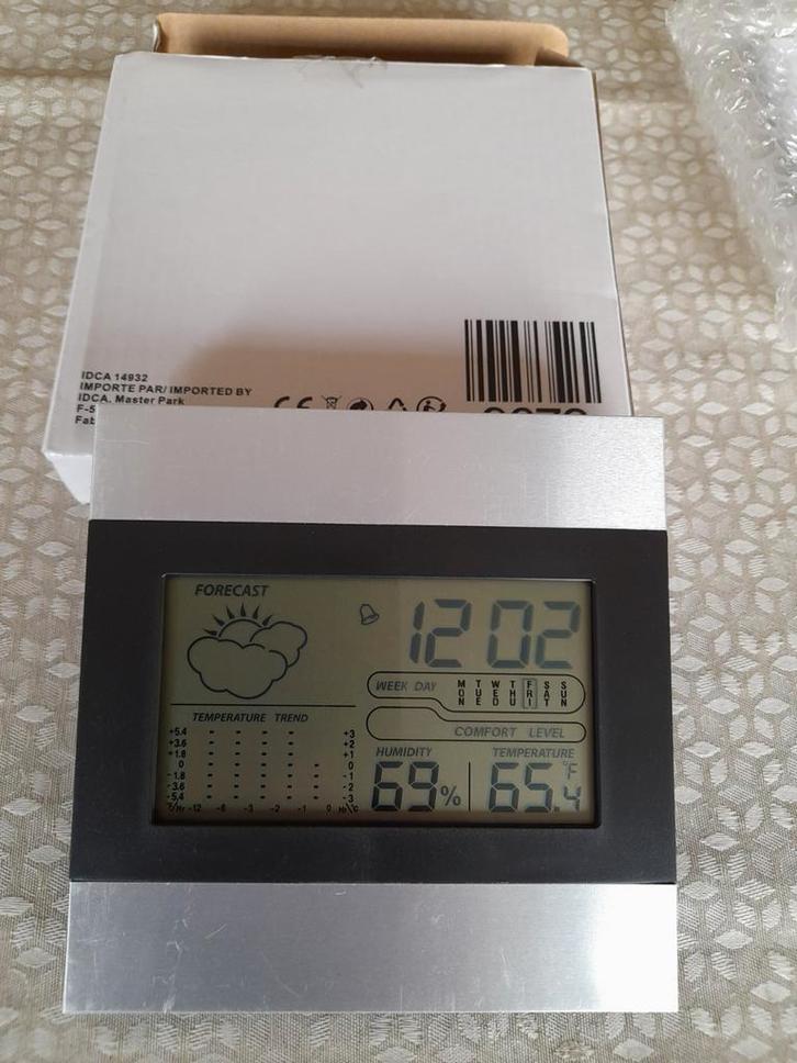 Stations météorologiques intérieures. Nouveau., Divers, Lots de brocante, Neuf, Enlèvement