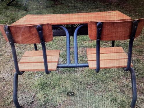 opgemaakte vintage / retro oude schoolbank voor 90 euro, Verzamelen, Retro, Ophalen