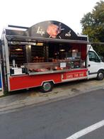 kip aan spit wagen, Ophalen