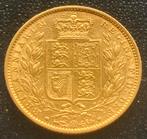 Gouden 1 Sovereign Shield 1864-(50) , UK, Postzegels en Munten, Munten | Europa | Niet-Euromunten, Goud, Ophalen of Verzenden
