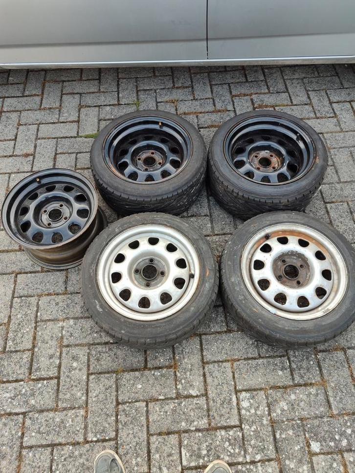 14inch verbreed staal 4x100 moet weg, Auto-onderdelen, Banden en Velgen, Band(en), Ophalen