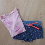 SOMEONE/Hema t-shirt "ballerina" + short maat 98-104, Kinderen en Baby's, Kinderkleding | Maat 98, Meisje, Ophalen of Verzenden