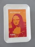 ALITALIA 1960,s asbak ashtray Mona Lisa Paris, Verzenden, Zo goed als nieuw, Overige typen