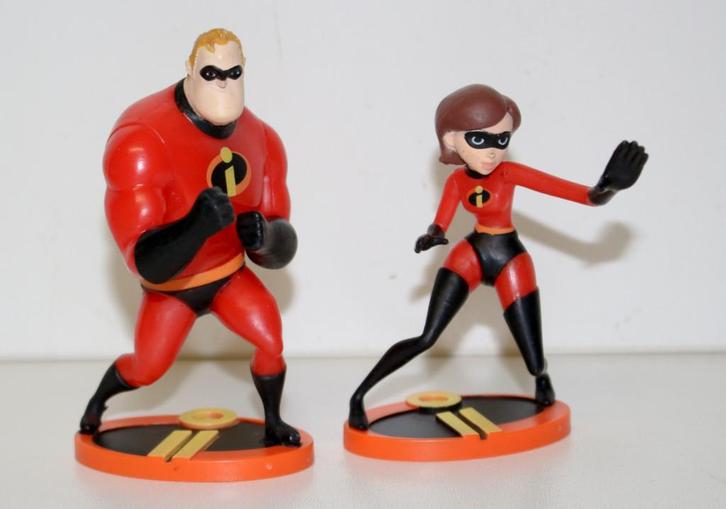 Figurines_Pixar-Disney_Mr Indestructible et Elastigirl, Enfants & Bébés, Jouets | Figurines, Utilisé, Enlèvement ou Envoi