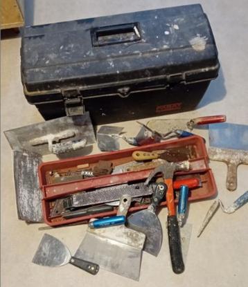 Gereedschapskist voor metselaar, stukadoor beschikbaar voor biedingen