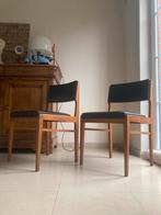 6 Scandinavische massief houten stoelen, vintage, Huis en Inrichting, Ophalen, Zo goed als nieuw, Hout