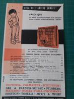 Tintin porte-monnaie - publicité papier - 1955, Collections, Tintin, Autres types, Utilisé, Enlèvement ou Envoi