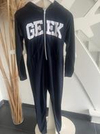 Donkerblauwe Onesie Geek maat S/M, Kleding | Dames, Gedragen, Blauw, Geek, Ophalen of Verzenden