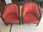 Club zeteltjes, Huis en Inrichting, Fauteuils, Ophalen, Hout, Gebruikt, Minder dan 75 cm