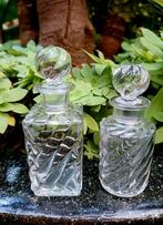 2 baccarat kristallen parfumflesjes 1910, Antiek en Kunst, Ophalen