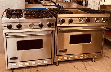 2 luxe professionele Viking gasfornuizen beschikbaar voor biedingen
