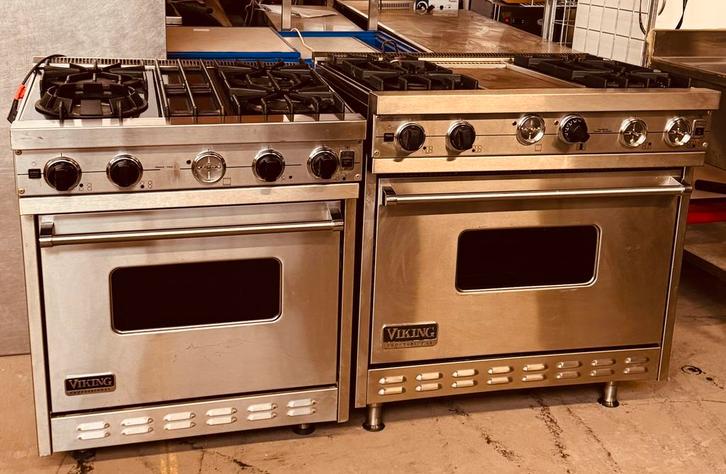 2 luxe professionele Viking gasfornuizen, Elektronische apparatuur, Fornuizen, Zo goed als nieuw, Ophalen of Verzenden