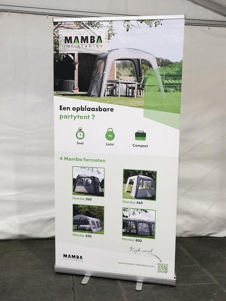 Roll-up Banner / personaliseerbaar, Zakelijke goederen, Overige Zakelijke goederen, Ophalen of Verzenden