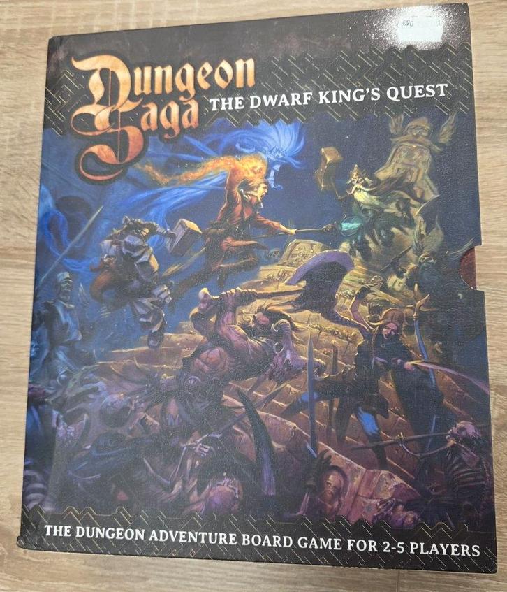 Dungeon Saga: the dwarf king's quest - Bordspel, Hobby en Vrije tijd, Gezelschapsspellen | Bordspellen, Gebruikt, Ophalen of Verzenden