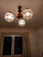 Luster met 3 lichtpunten, Huis en Inrichting, Ophalen, Zo goed als nieuw, Glas