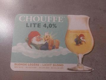 Tapis à bière La Chouffe Lite 4,0 %, Enlèvement ou Envoi, Comme neuf