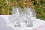4 verres pour alcool avec gros pied, Enlèvement ou Envoi, Comme neuf, Verre, Verre ou Verres