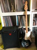 Squier Bronco Bass + Yamaha HR versterker, Muziek en Instrumenten, Snaarinstrumenten | Gitaren | Bas, Ophalen, Gebruikt