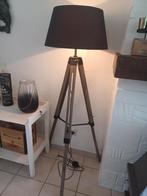 Hoge staande lamp, Maison & Meubles, Lampes | Lampadaires, Comme neuf, 100 à 150 cm, Bois, Industriële