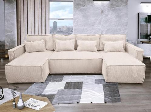 En Promotion Canapé EVA U en Velours Cotelé. Produit Neuf, Huis en Inrichting, Zetels | Zetels en Chaises Longues, Nieuw, Vierpersoons of meer