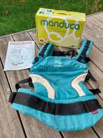 Manduca draagzak in petrolblauw, Kinderen en Baby's, Babydragers en Draagdoeken, Gebruikt, Buik, Rug of Zij, Draagzak, Ophalen