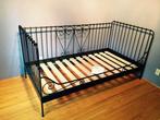 Meldal Ikea metalen zwarte slaapbank, Huis en Inrichting, Ophalen, Zwart