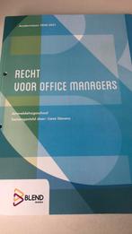 Recht voor Office managers, Comme neuf, Enlèvement