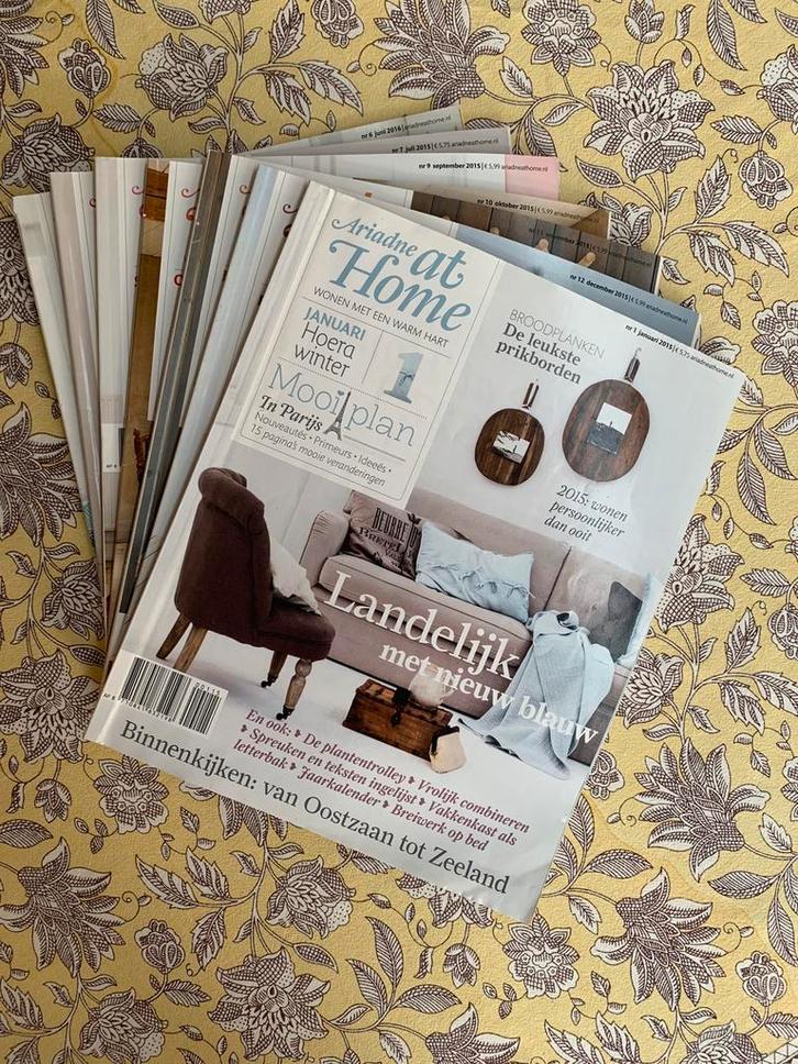 pakket magazines ariadne at home jaar 2015, Boeken, Tijdschriften en Kranten, Ophalen