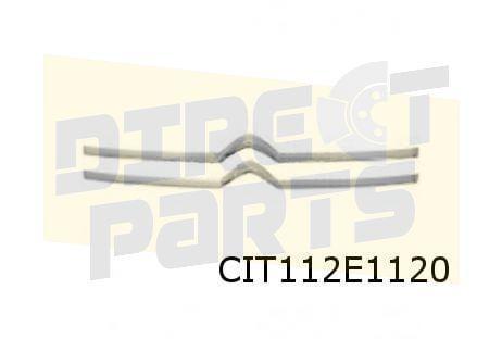 Citroën Jumpy embleem ''Double Chevron'' mat chrome Originee, Auto-onderdelen, Carrosserie, Citroën, Nieuw, Verzenden